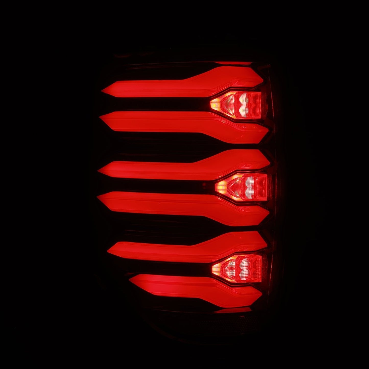 09-14 Ford F150 LUXX-Series LED Tail Lights Black-Red
