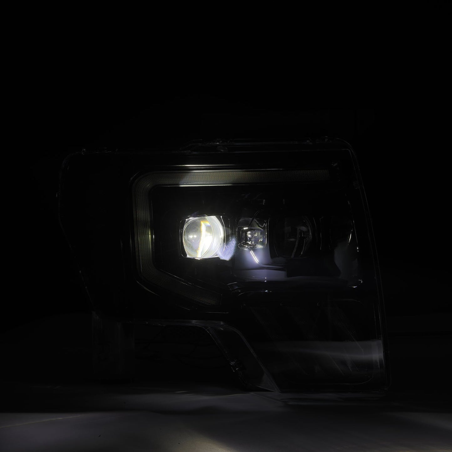 09-14 Ford F150 MKII LUXX-Series LED Projector Headlights Alpha-Black