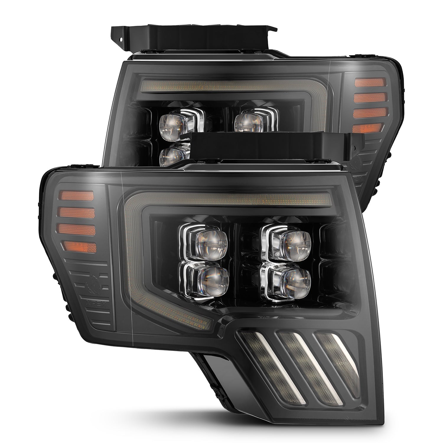 09-14 Ford F150 MKII NOVA-Series LED Projector Headlights Alpha-Black