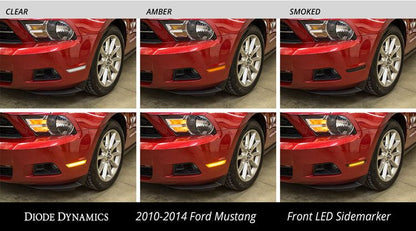 Mustang 2010 LED Sidemarkers Amber/Red Set Diode Dynamics