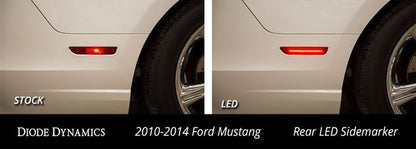 Mustang 2010 LED Sidemarkers Amber/Red Set Diode Dynamics
