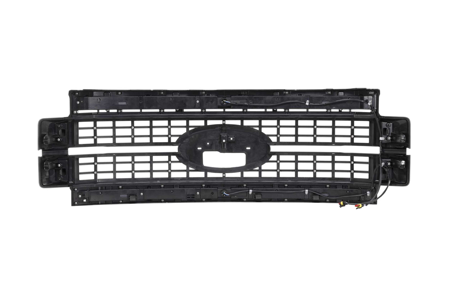 XBG LED Grille: Ford Super Duty (17-19) (Paintable-Black / Amber DRL)