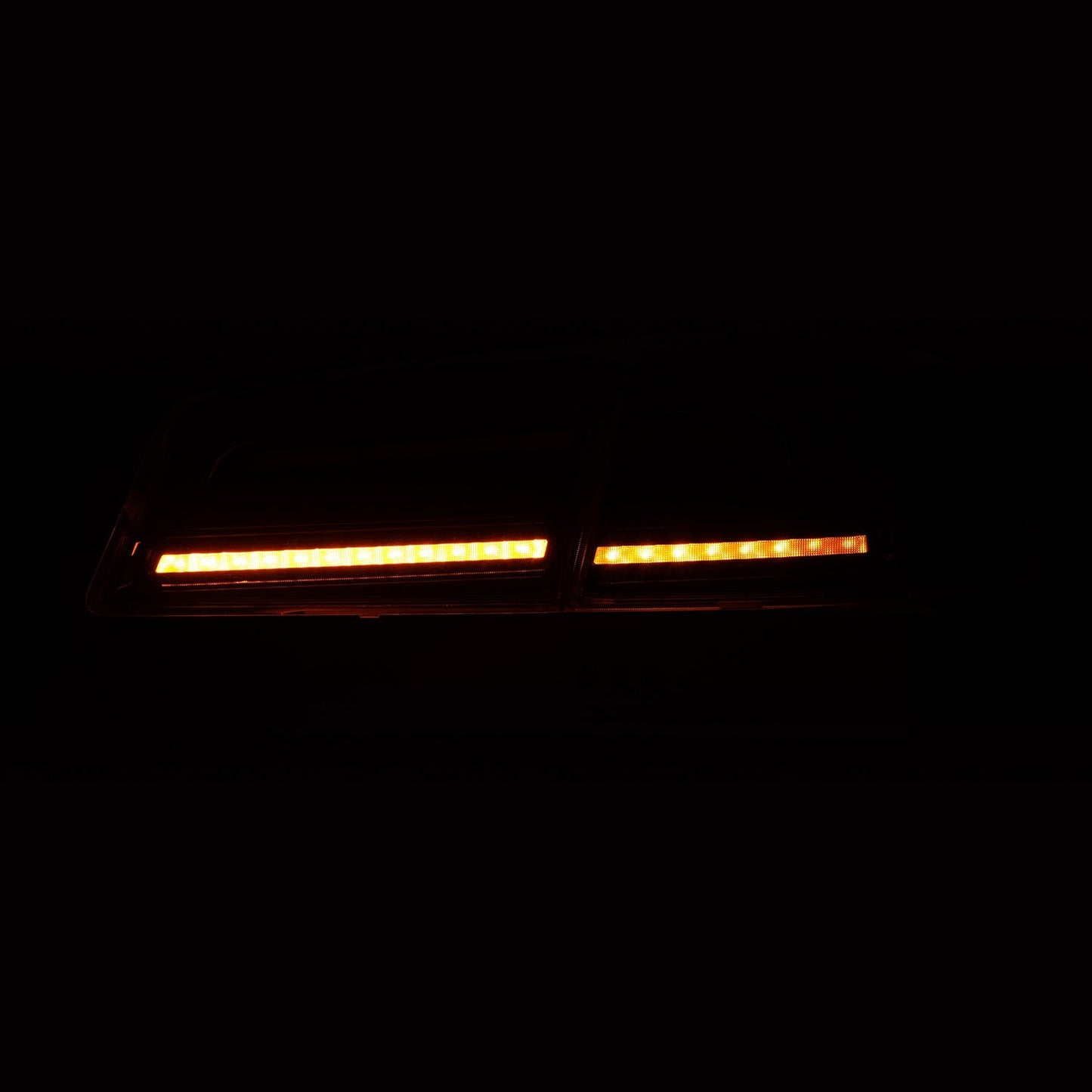 12-21 Tesla Model S LUXX-Series LED Tail Lights Alpha-Black (With Black Trunk Center Piece Replacement)