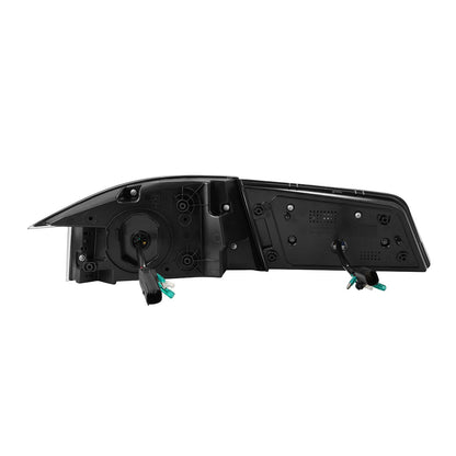 12-21 Tesla Model S LUXX-Series LED Tail Lights Alpha-Black (With Black Trunk Center Piece Replacement)