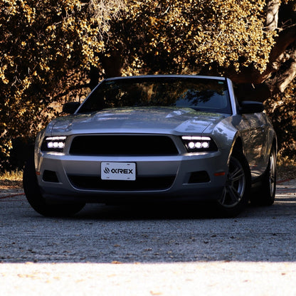 13-14 Ford Mustang MK II NOVA-Series LED Projector Headlights Alpha-Black