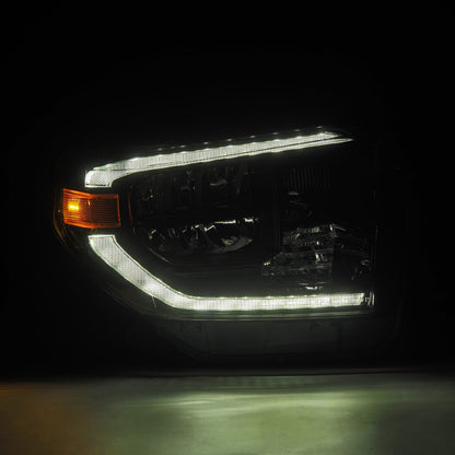 14-21 Toyota Tundra MK II LUXX-Series LED Crystal Headlights Alpha-Black