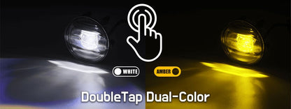 15-20 Ford F150/17-22 Super Duty DoubleTap Dual Color LED Projector Fog Lights
