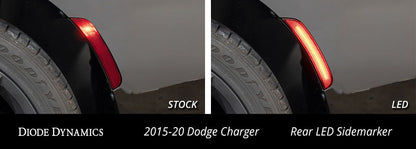 LED Sidemarkers for 2015-2021 Dodge Charger, Smoked (set)