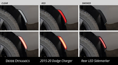 LED Sidemarkers for 2015-2021 Dodge Charger, Smoked (set)