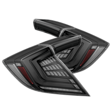 16-21 Honda Civic Hatchback NOVA-Series Prismatic LED Tail Lights Alpha-Black