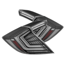 16-21 Honda Civic Hatchback NOVA-Series Prismatic LED Tail Lights Black
