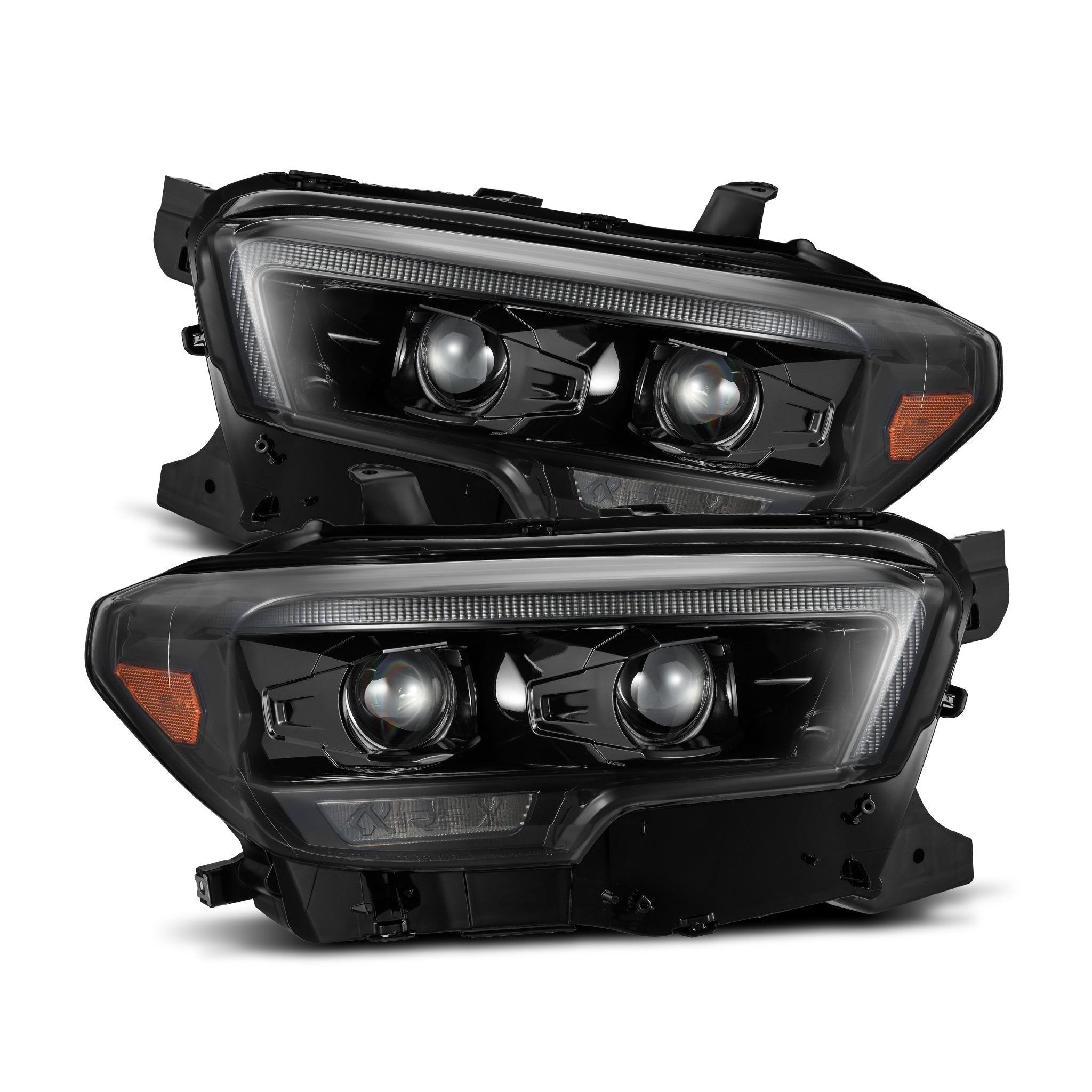 16-23 Toyota Tacoma MK II LUXX-Series LED Projector Headlights Alpha-Black