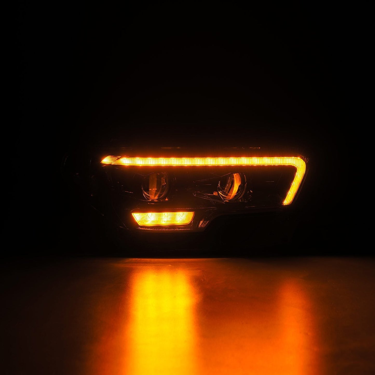 16-23 Toyota Tacoma MK II PRO-Series Halogen Projector Headlights Alpha-Black