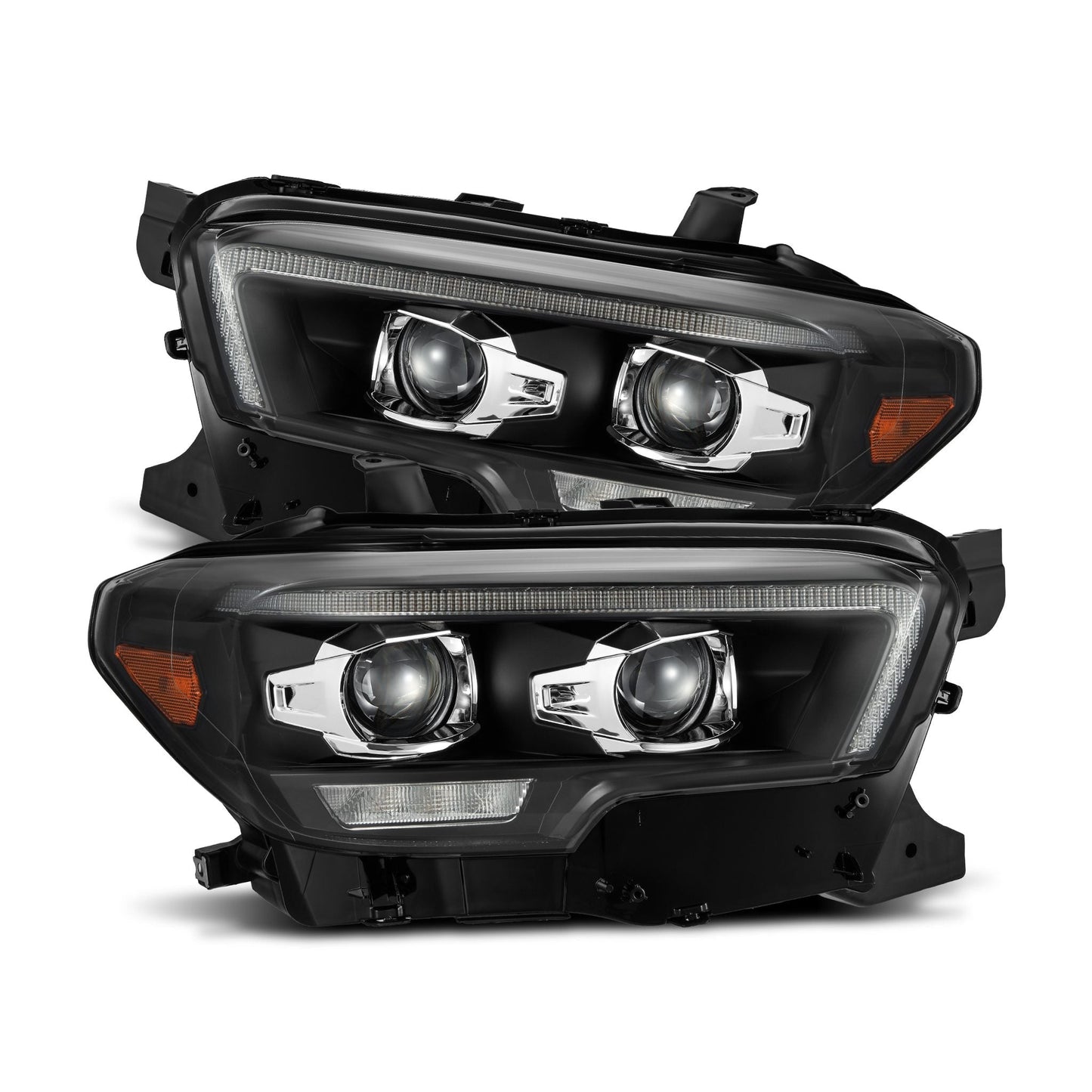 16-23 Toyota Tacoma MK II PRO-Series Halogen Projector Headlights Black