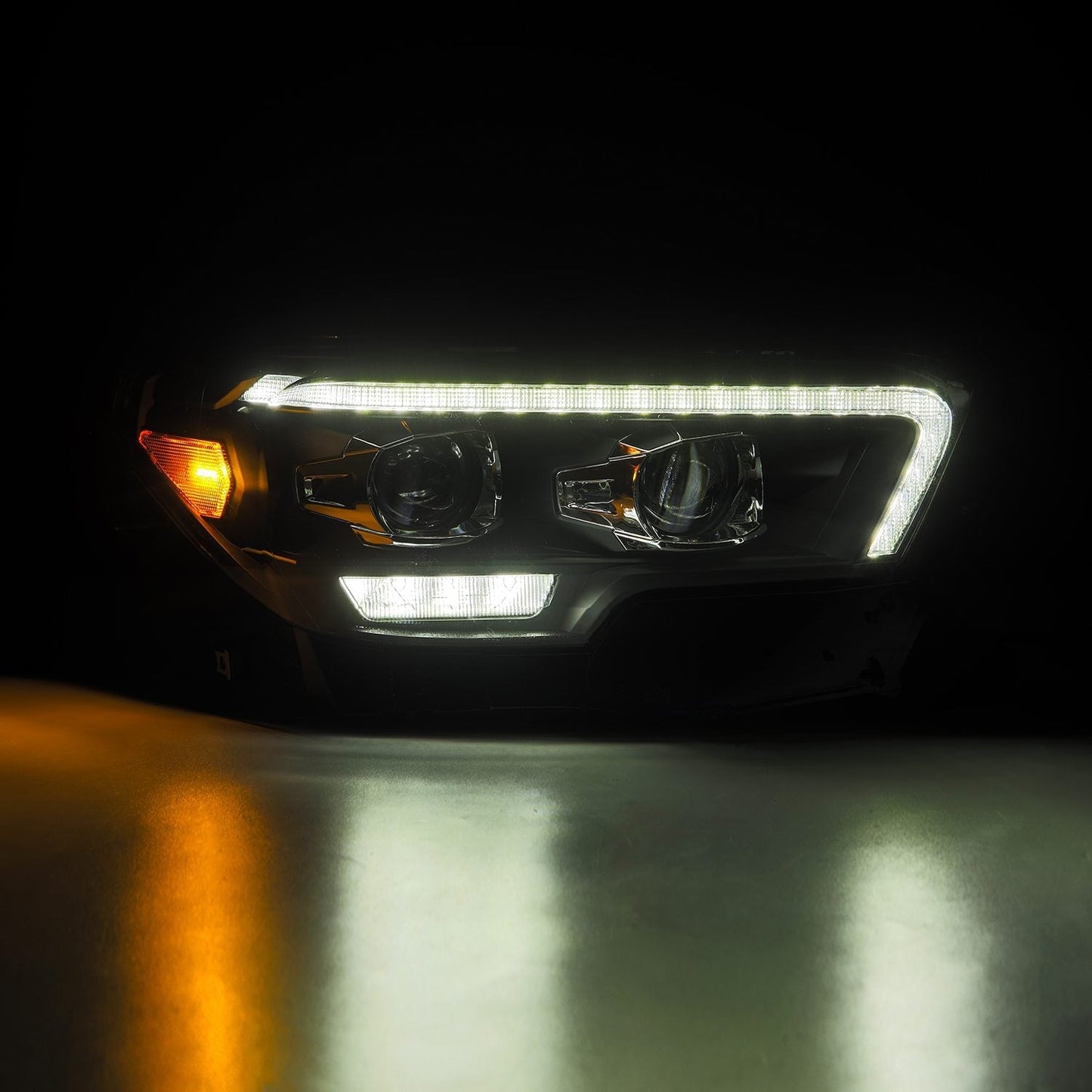 16-23 Toyota Tacoma MK II PRO-Series Halogen Projector Headlights Black