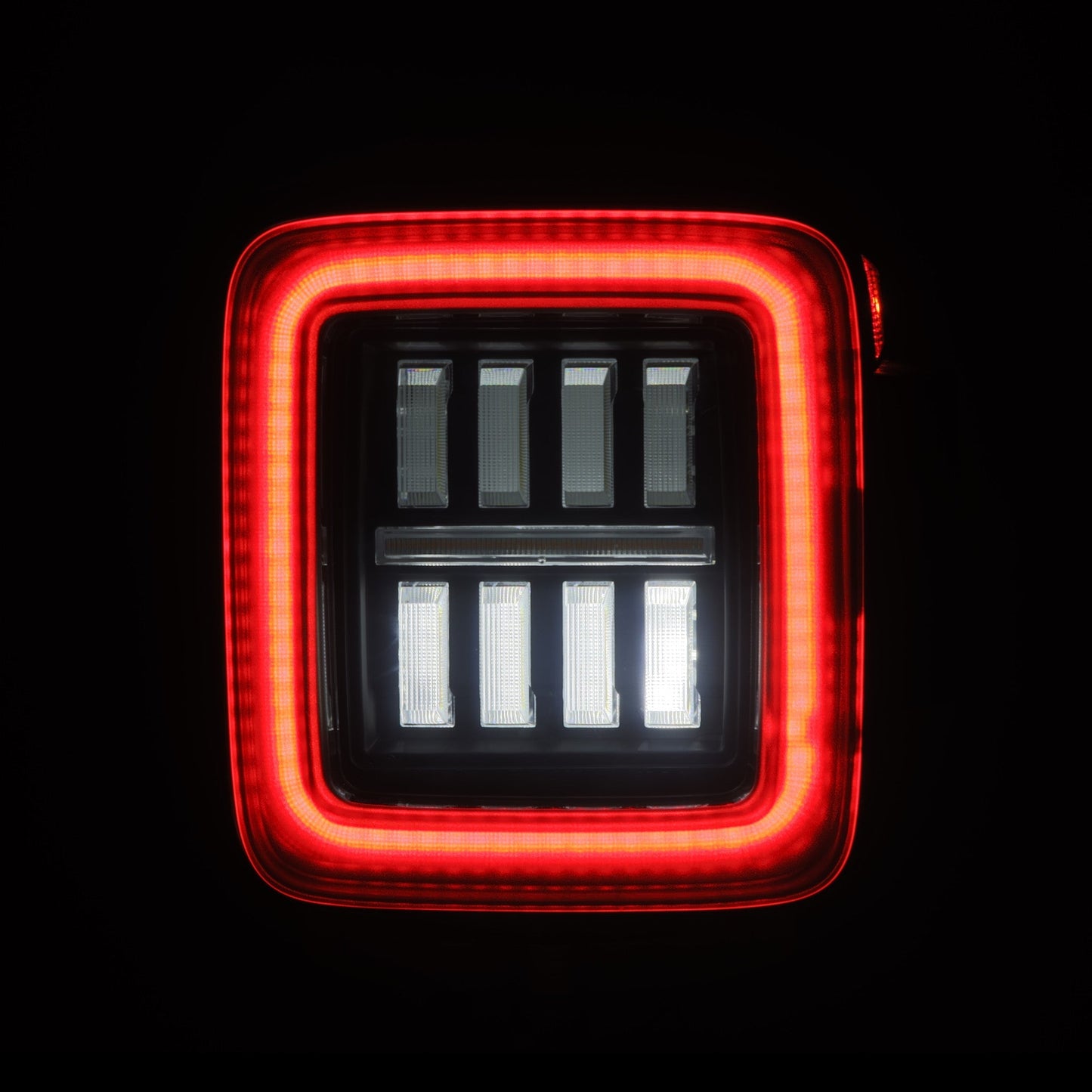 18-25 Jeep Wrangler JL NOVA-Series Prismatic LED Tail Lights Alpha-Black