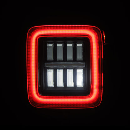 18-25 Jeep Wrangler JL NOVA-Series Prismatic LED Tail Lights Alpha-Black