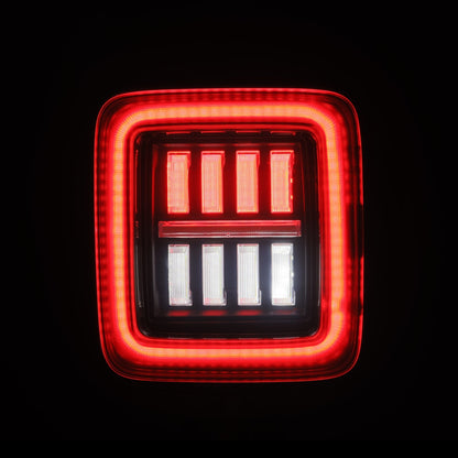 18-25 Jeep Wrangler JL NOVA-Series Prismatic LED Tail Lights Alpha-Black