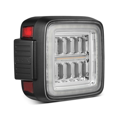 18-25 Jeep Wrangler JL NOVA-Series Prismatic LED Tail Lights Clear