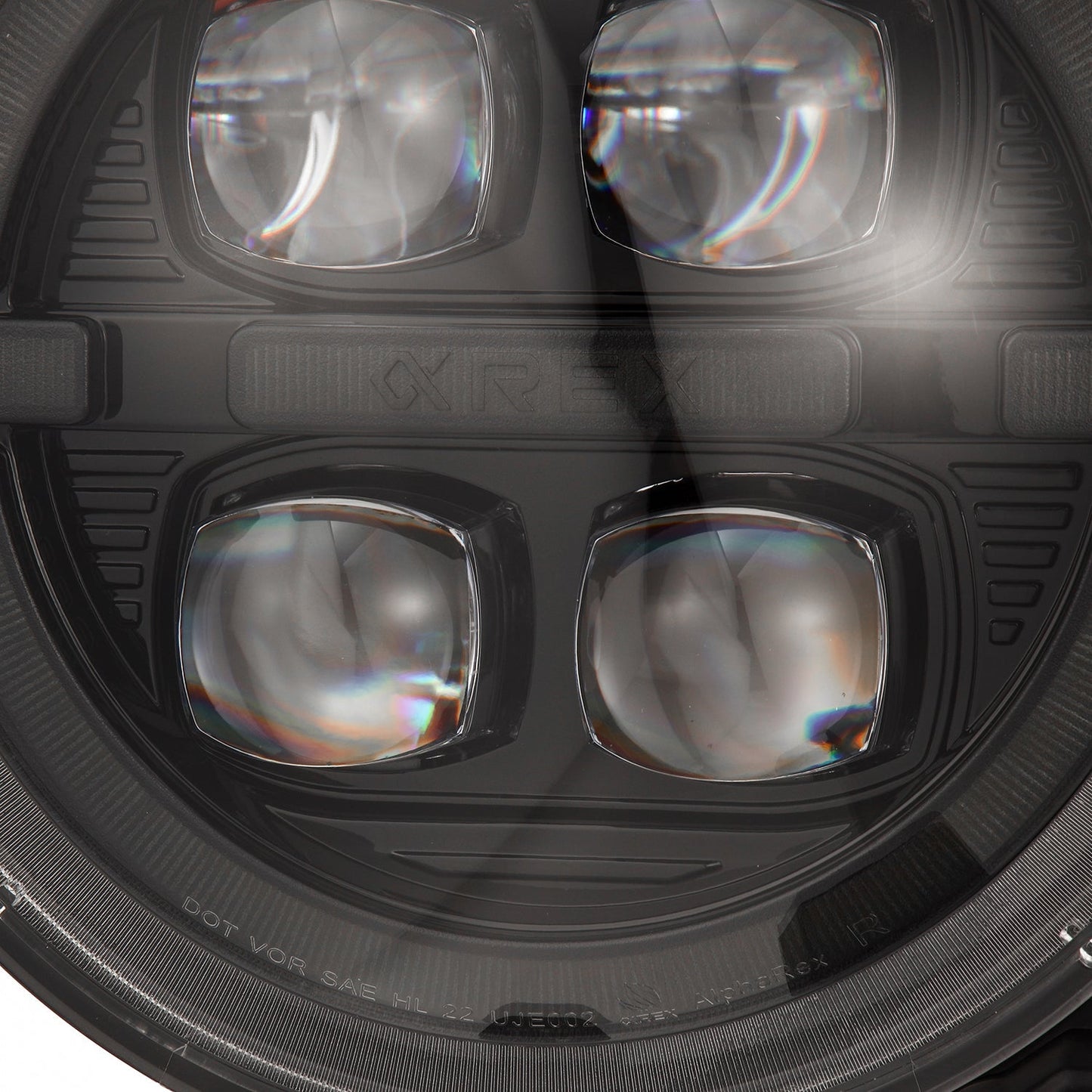 18-25 Jeep Wrangler JL/Gladiator JT NOVA-Series LED Projector Headlights Alpha-black