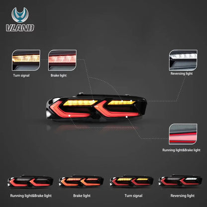2019-2024 Chevrolet Camaro Vland C8 LED Tail Lights
