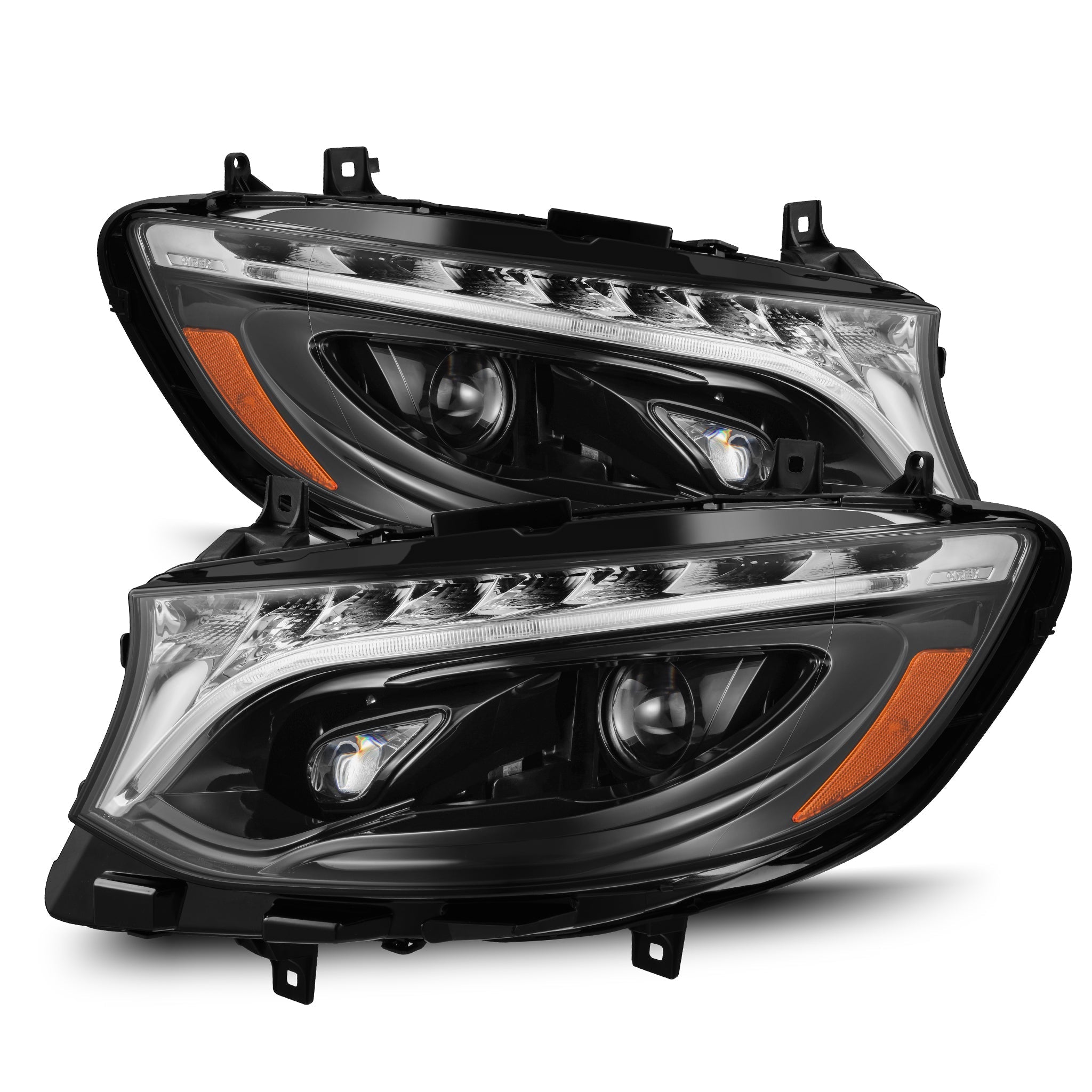 19-25 Mercedes-Benz Sprinter LUXX-Series LED Projector Headlights Alpha-Black