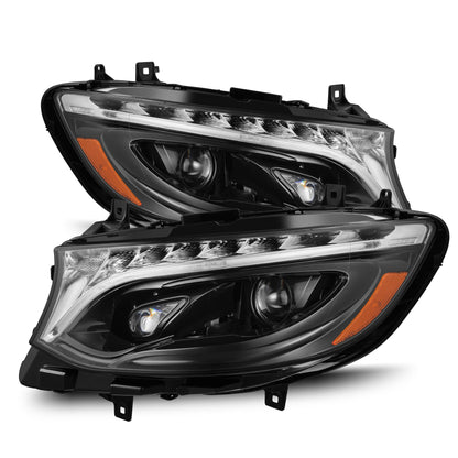19-25 Mercedes-Benz Sprinter LUXX-Series LED Projector Headlights Alpha-Black