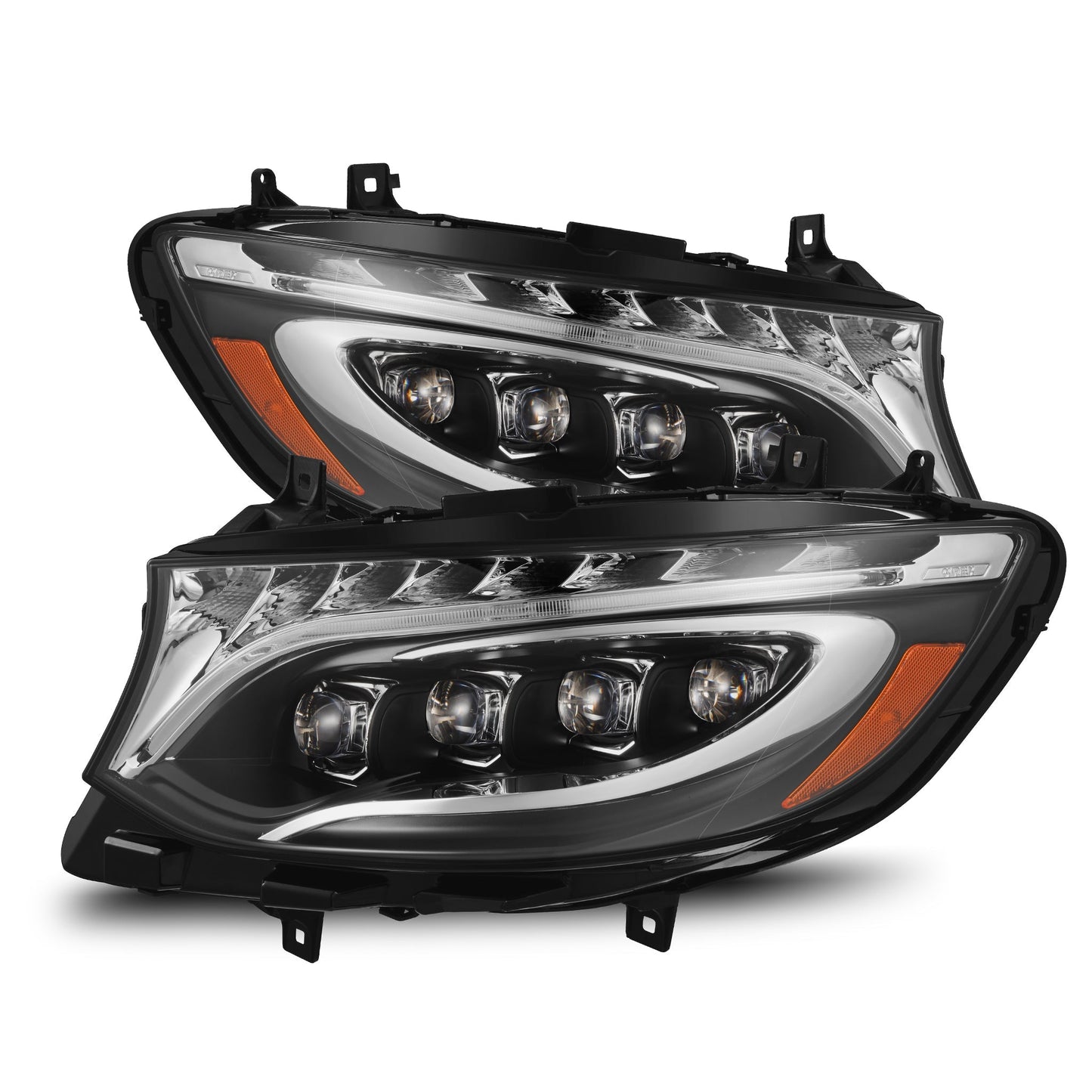 19-25 Mercedes-Benz Sprinter NOVA-Series LED Projector Headlights Black