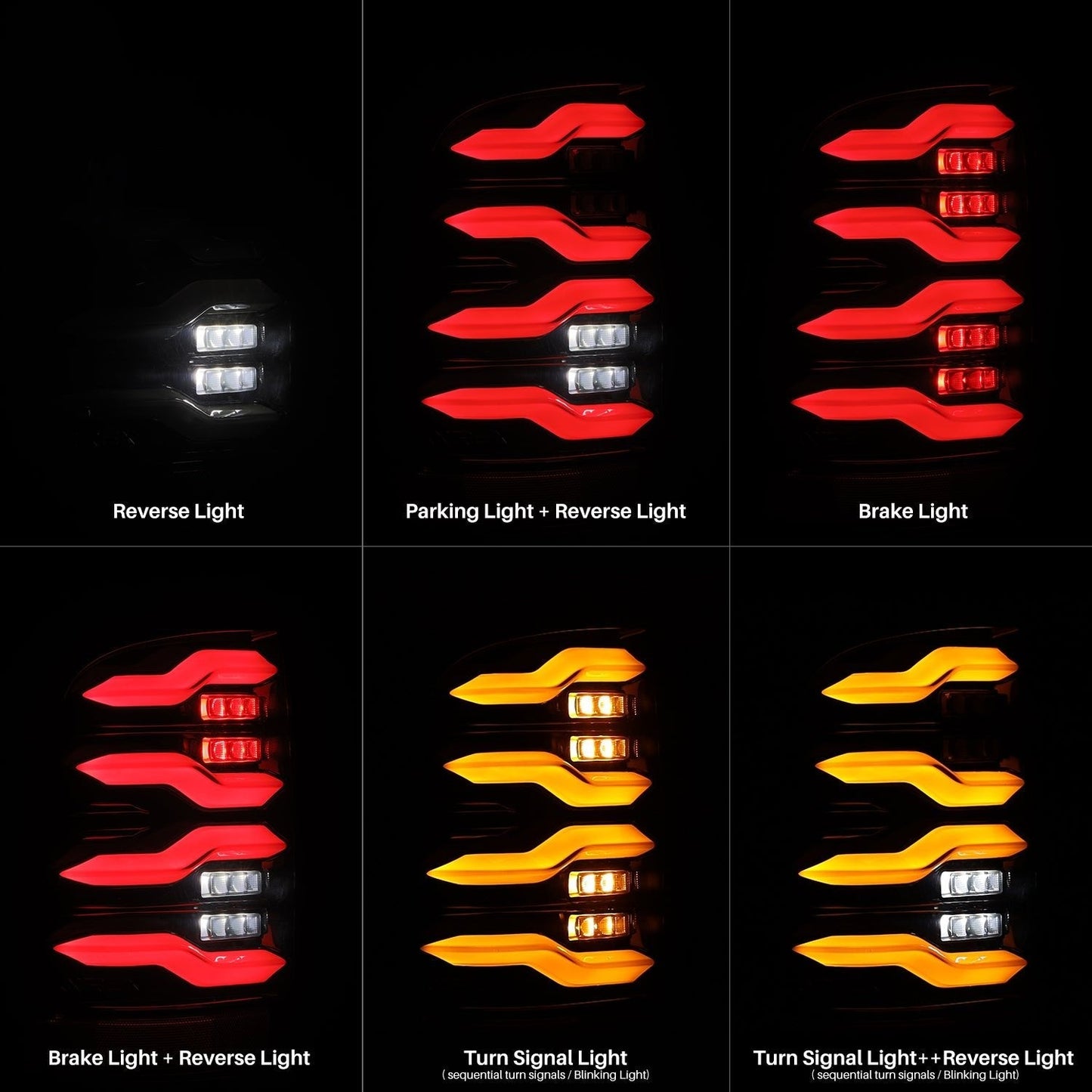 19-24 Ram 2500/3500 LUXX-Series LED Tail Lights Black