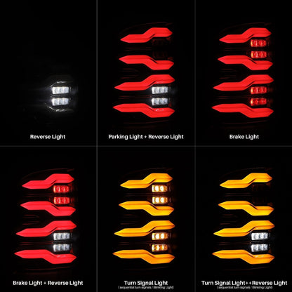19-24 Ram 2500/3500 LUXX-Series LED Tail Lights Black