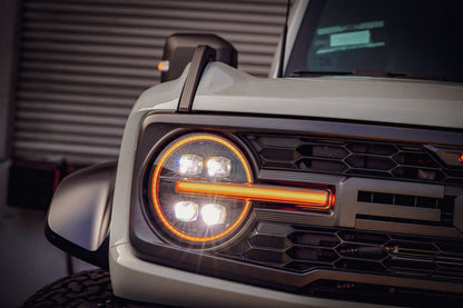 21-25 Ford Bronco /22-25 Ford Bronco Raptor NOVA-Series LED Projector Headlights Alpha-black