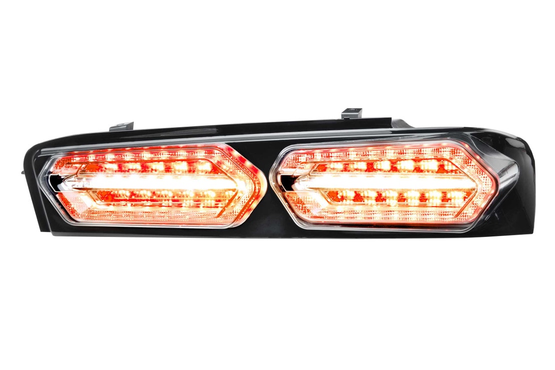 XB LED Tail Lights: Chevrolet Camaro (16-18 / Red Lens Facelift / Set)