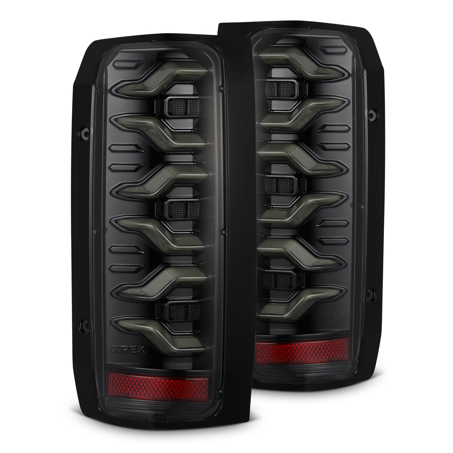 87-96 Ford F-Series/Bronco LUXX-Series LED Tail Lights Alpha-Black