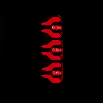 87-96 Ford F-Series/Bronco LUXX-Series LED Tail Lights Black Red