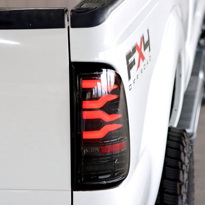 99-16 Ford Super Duty / 97-03 F150 LUXX-Series LED Tail Lights Black Red