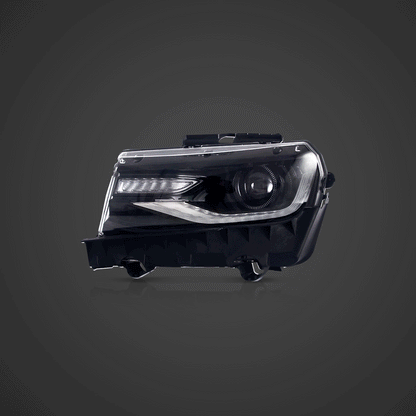 14-15 Chevrolet Camaro Vland Dual Beam Projector Headlights Black