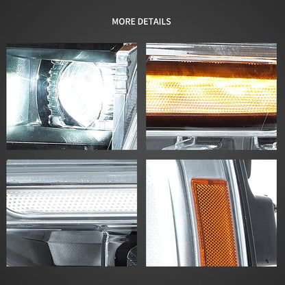 21-24 Ford F150 Vland 14th Gen Headlights With LED Matrix Projector