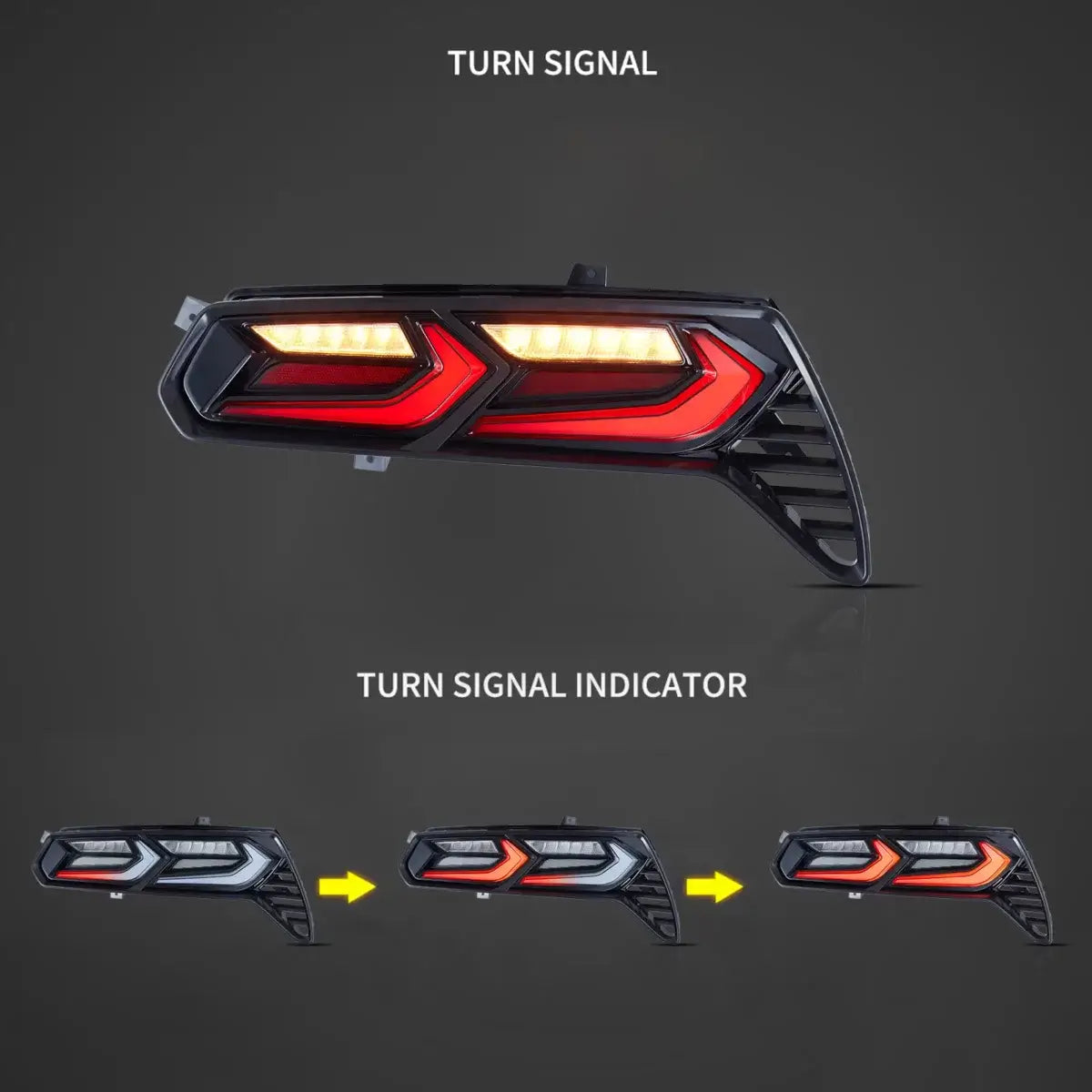 14-19 Chevrolet Corvette C7 Vland Full LED Tail Lights