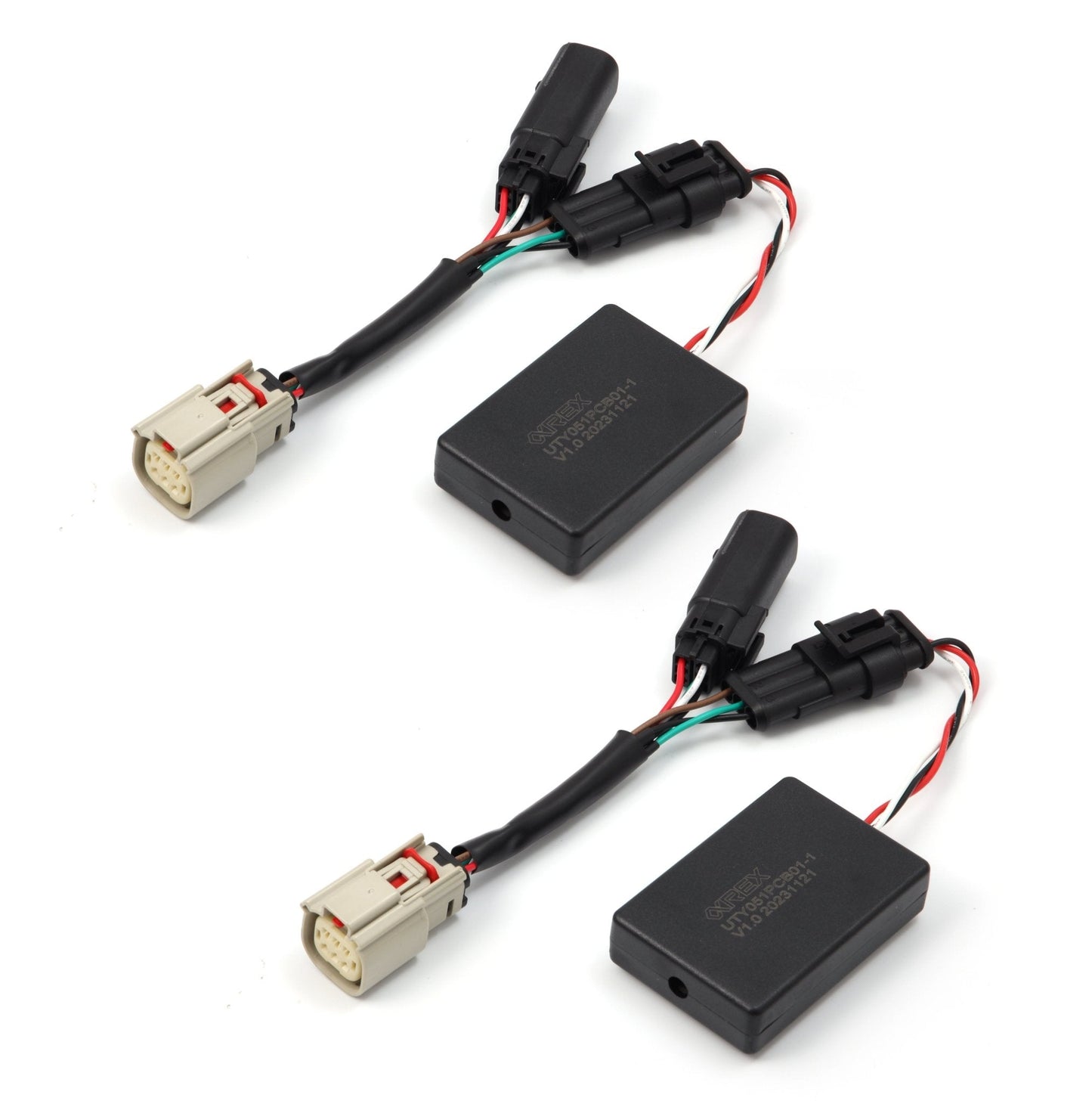 For 16-18 Silverado 1500 / 17-19 Silverado 2500HD/3500HD/ 17-19 GMC Sierra 1500/2500/3500 with stock LED tail lights to AlphaRex LUXX-Series Tail Lights Converters