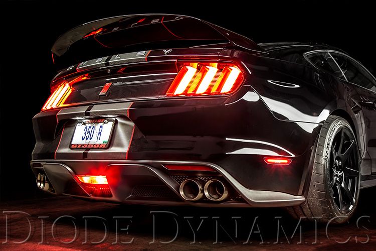 LED Sidemarkers for 2015-2021 Ford Mustang, Red (set)