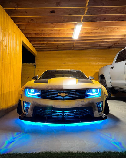 10-13/ 14-15ZL1  Chevrolet Camaro SpecD LED Bar Projector RGBW Headlights
